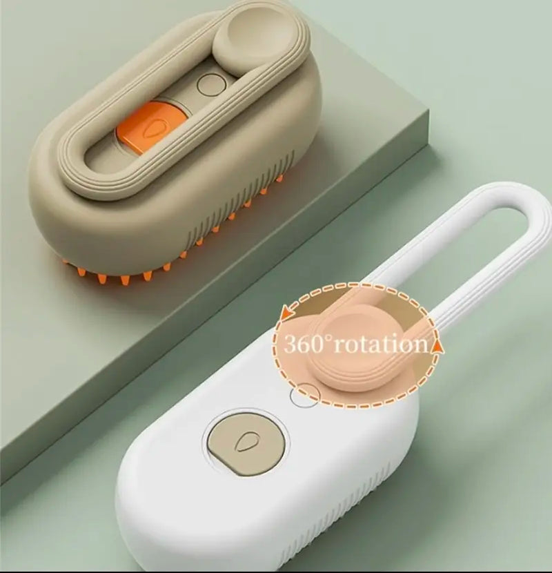 3-In-1 Pet Steam Brush with Bonus Comb! | Steamy Cat Dog Grooming Comb for Shedding, Detangling & Massage,Removes Loose Hair & Tangles Effortlessly,The Ultimate Grooming Tool for Indoor Cats & Shedding Dogs Pet Steam Brush,Cat Dog Hair Remover,