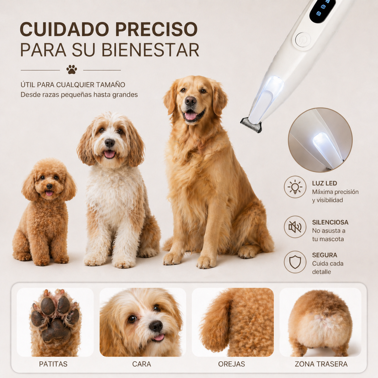 Maquinilla Pro para mascotas